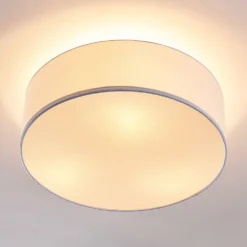 Sebatin Lámpara De Techo Ø40 White/Nickel - Lindby -Ofertas Flos Tienda 42510965031114