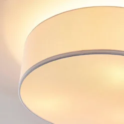 Sebatin Lámpara De Techo Ø40 White/Nickel - Lindby -Ofertas Flos Tienda 42510965031116