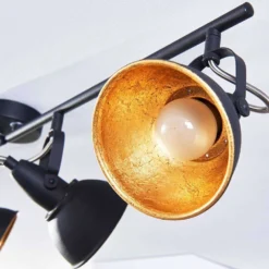 Julin Lámpara De Techo Black/Gold - Lindby -Ofertas Flos Tienda 42510965194405