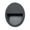Loya Round Exterior Luz De Pared Empotrada Dark Grey - Lucande