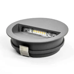 Loya Round Exterior Luz De Pared Empotrada Dark Grey - Lucande 8 Loya Round Exterior Luz De Pared Empotrada Dark Grey - Lucande -Ofertas Flos Tienda 42510965260663
