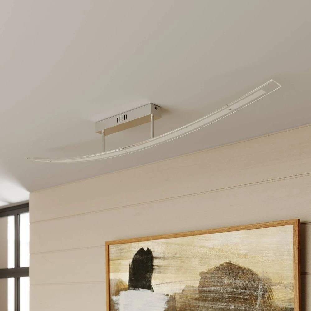 Jarda Single Lámpara De Techo Nickel - Lindby 2 Jarda Single Lámpara De Techo Nickel - Lindby - Imagen 2