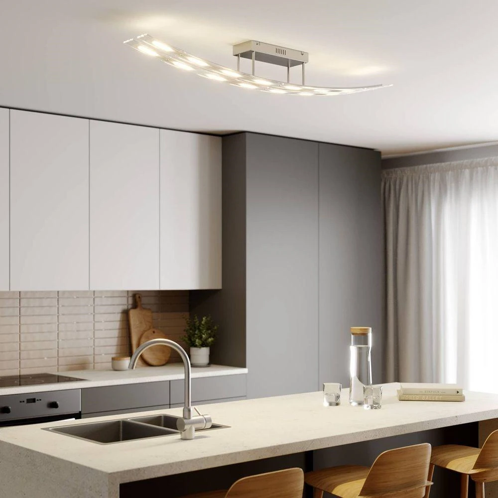 Jarda Double Lámpara De Techo Nickel - Lindby 2 Jarda Double Lámpara De Techo Nickel - Lindby - Imagen 2