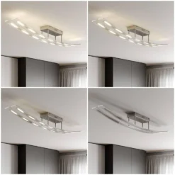 Jarda Double Lámpara De Techo Nickel - Lindby 11 Jarda Double Lámpara De Techo Nickel - Lindby -Ofertas Flos Tienda 42510965269506