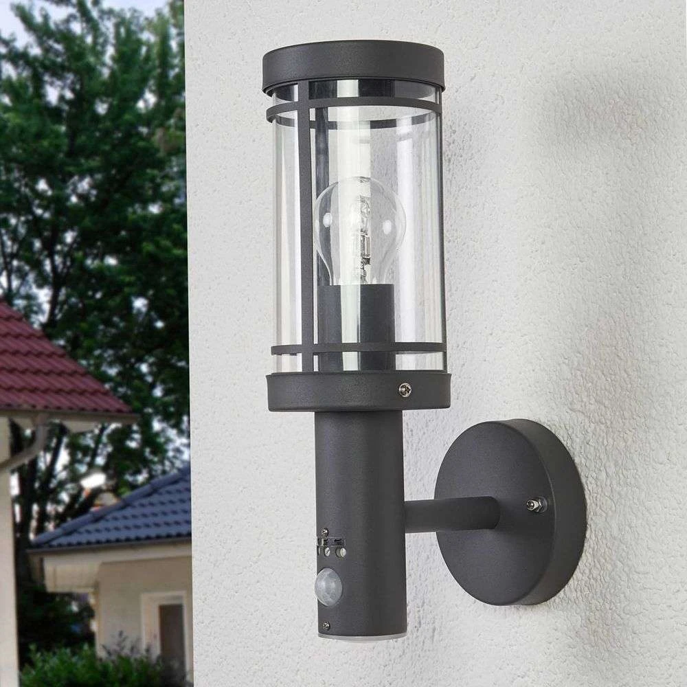Djori Aplique De Pared Exterior W/Sensor Dark Grey - Lindby 2 Djori Aplique De Pared Exterior W/Sensor Dark Grey - Lindby - Imagen 2