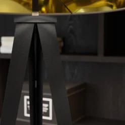 Benik Lámpara De Pie Black/Gold - Lindby 11 Benik Lámpara De Pie Black/Gold - Lindby -Ofertas Flos Tienda 42510965309646