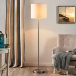 Parsa Lámpara De Pie White - Lindby -Ofertas Flos Tienda 42510965313294