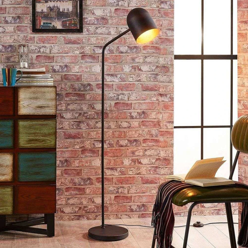 Morik Lámpara De Pie Black/Gold - Lindby 3 Morik Lámpara De Pie Black/Gold - Lindby - Imagen 3