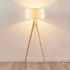 Mya Lámpara De Pie White/wood - Lindby 8 Mya Lámpara De Pie White/wood - Lindby -Ofertas Flos Tienda 42510965332793