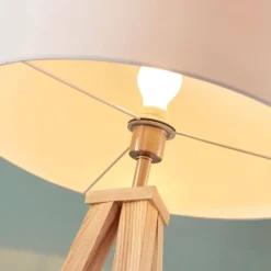 Mya Lámpara De Pie White/wood - Lindby 11 Mya Lámpara De Pie White/wood - Lindby -Ofertas Flos Tienda 42510965332796