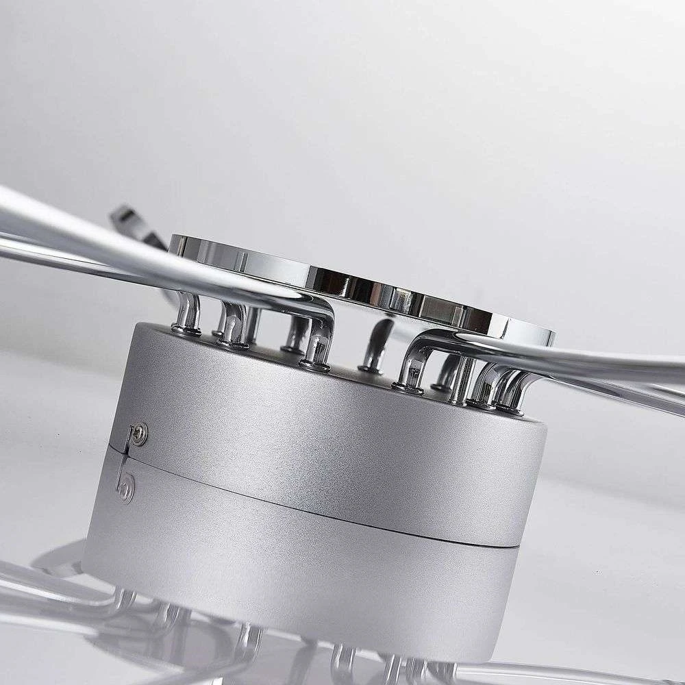 Meru Lámpara De Techo Ø100 Chrome/White - Lindby 6 Meru Lámpara De Techo Ø100 Chrome/White - Lindby - Imagen 6