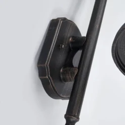 Daphne Aplique De Pared Exterior Antique Black - Lindby -Ofertas Flos Tienda 42510965338736