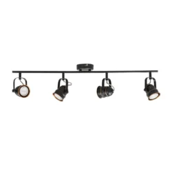 Leonor Lámpara De Techo Black/Gold - Lindby