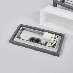 Aurelien Cover Long Udendørs Aplique De Pared Dark Grey/White - Lucande -Ofertas Flos Tienda 42510965379496