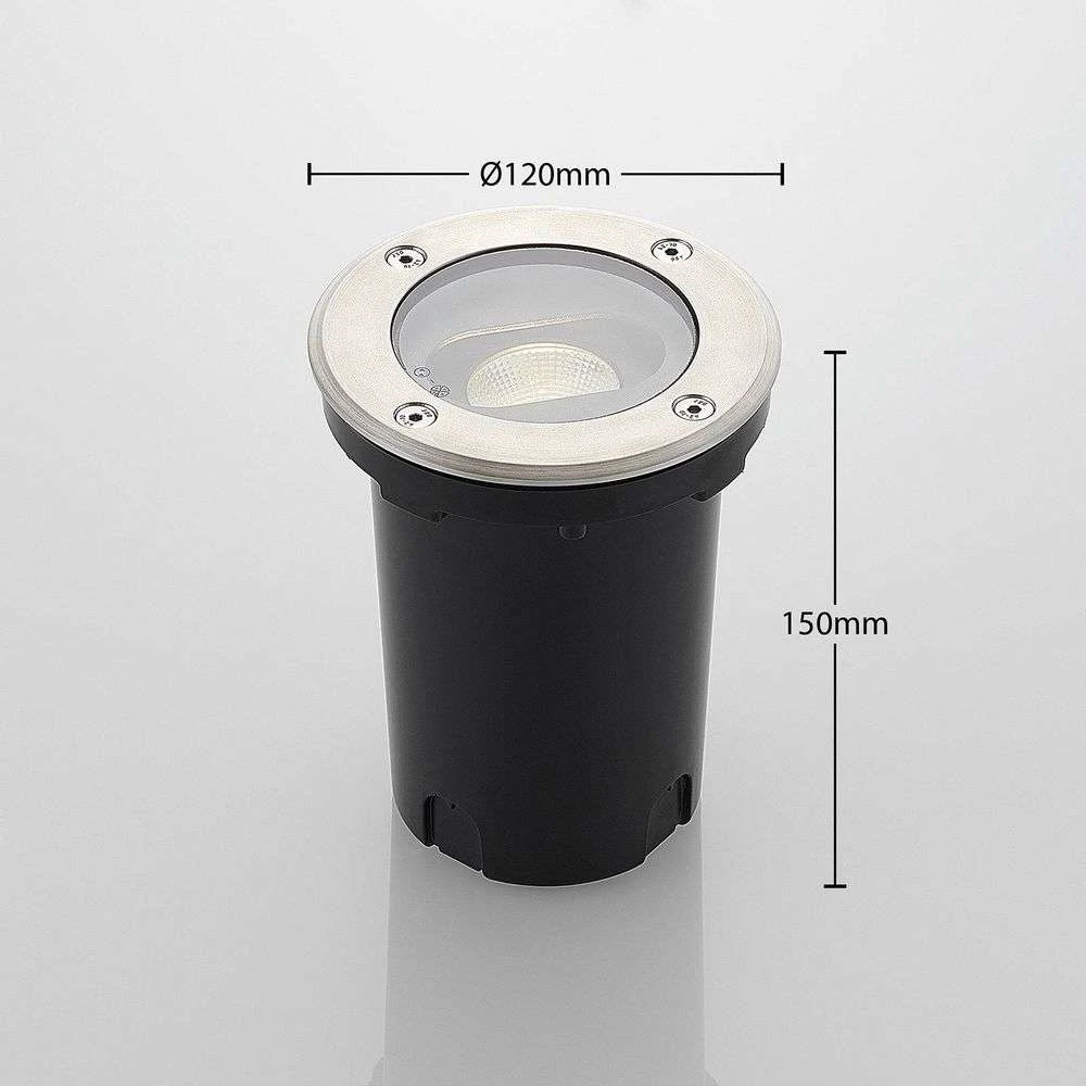 Doris Udendørs Spot Exterior Empotrable De Suelo Steel - Lucande 2 Doris Udendørs Spot Exterior Empotrable De Suelo Steel - Lucande - Imagen 2