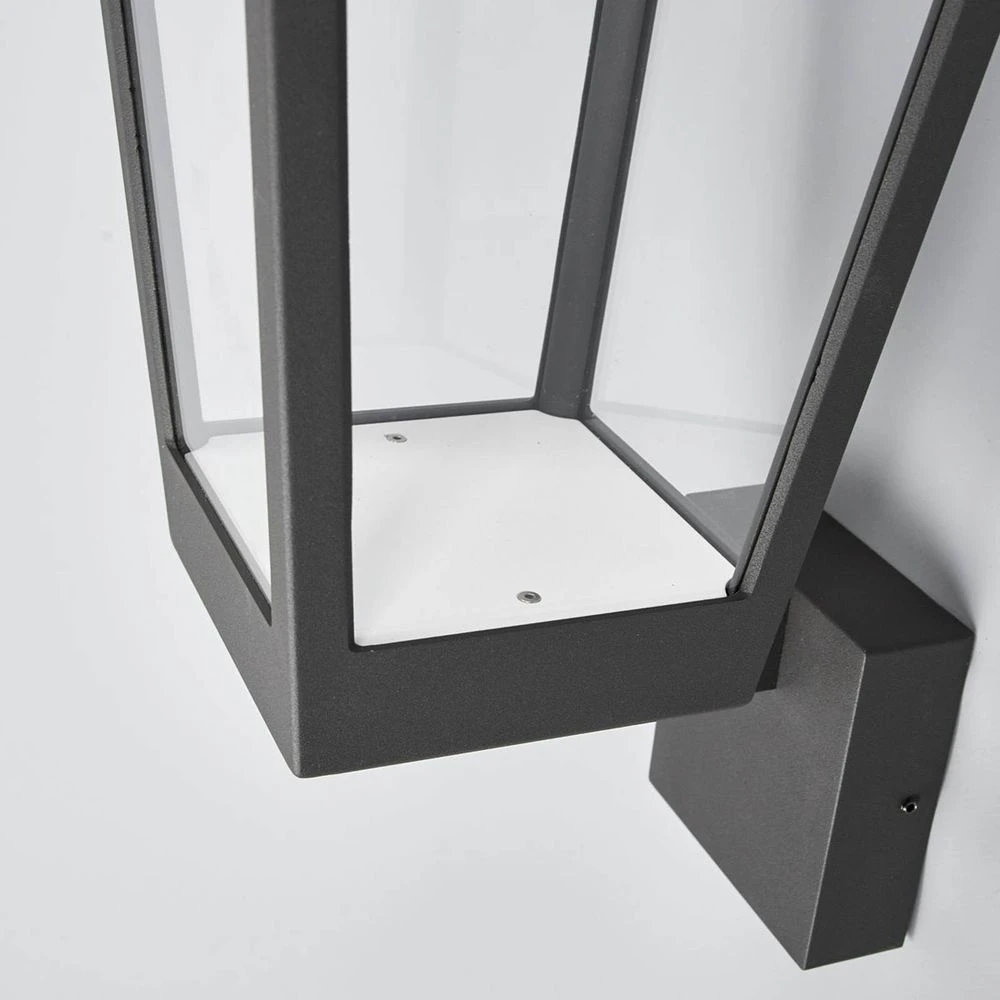 Chaja Udendørs Aplique De Pared Dark Grey/Clear - Lucande 5 Chaja Udendørs Aplique De Pared Dark Grey/Clear - Lucande - Imagen 5