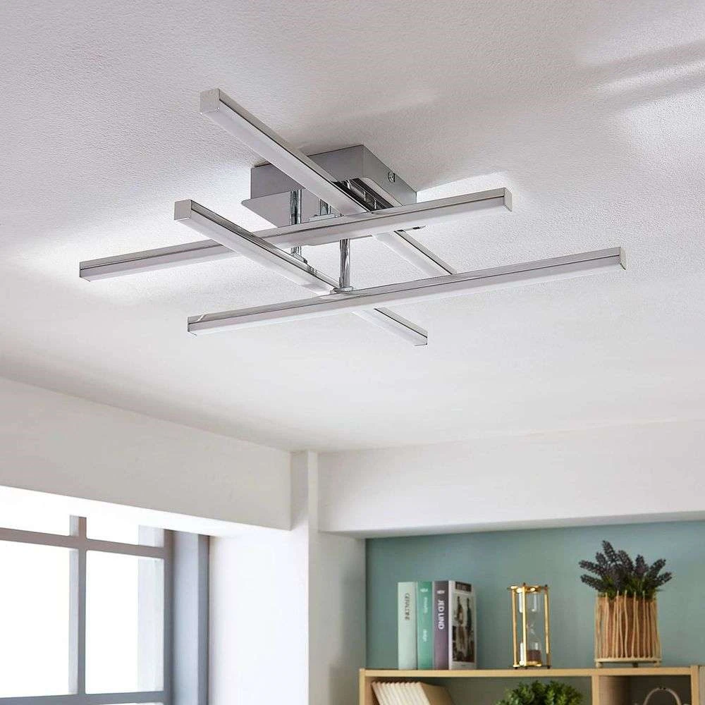 Korona Lámpara De Techo Chrome - Lindby 2 Korona Lámpara De Techo Chrome - Lindby - Imagen 2