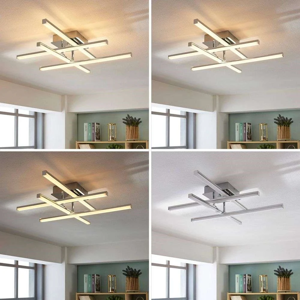 Korona Lámpara De Techo Chrome - Lindby 3 Korona Lámpara De Techo Chrome - Lindby - Imagen 3