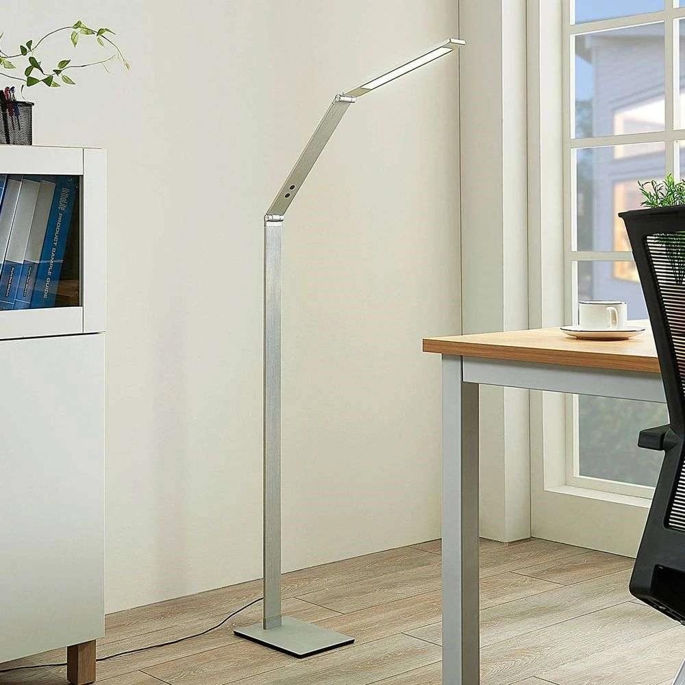 Nicano Lámpara De Pie Alu - Lucande 2 Nicano Lámpara De Pie Alu - Lucande - Imagen 2