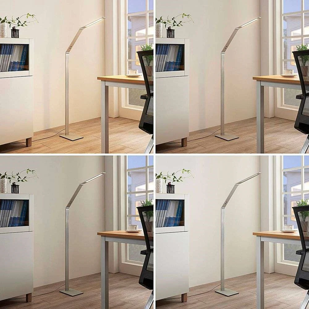 Nicano Lámpara De Pie Alu - Lucande 4 Nicano Lámpara De Pie Alu - Lucande - Imagen 4