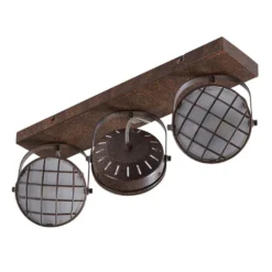 Tamin 3 Lámpara De Techo Rust/White - Lindby