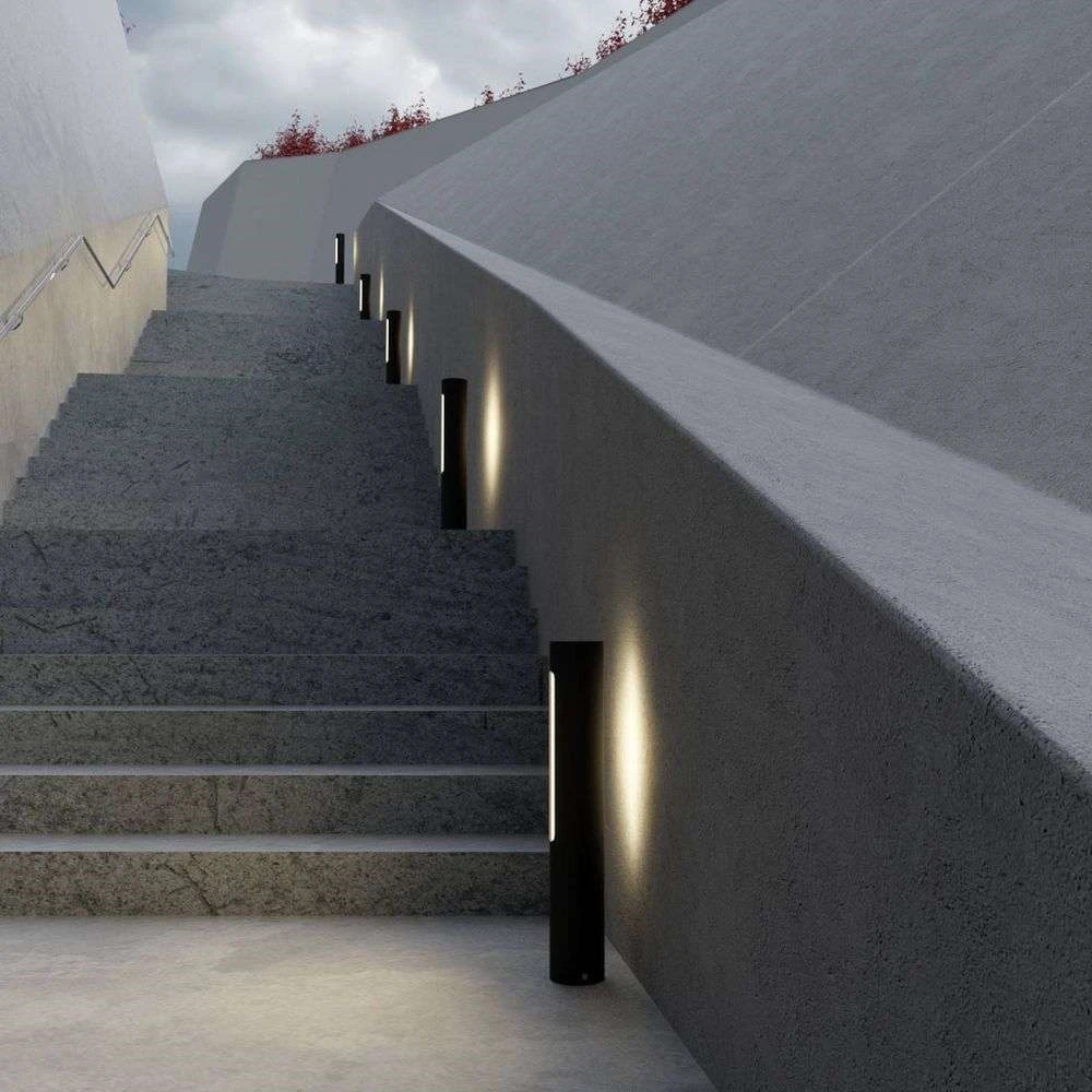 Tomas Lámpara Para Jardín H40 Dark Grey/White - Lucande 2 Tomas Lámpara Para Jardín H40 Dark Grey/White - Lucande - Imagen 2