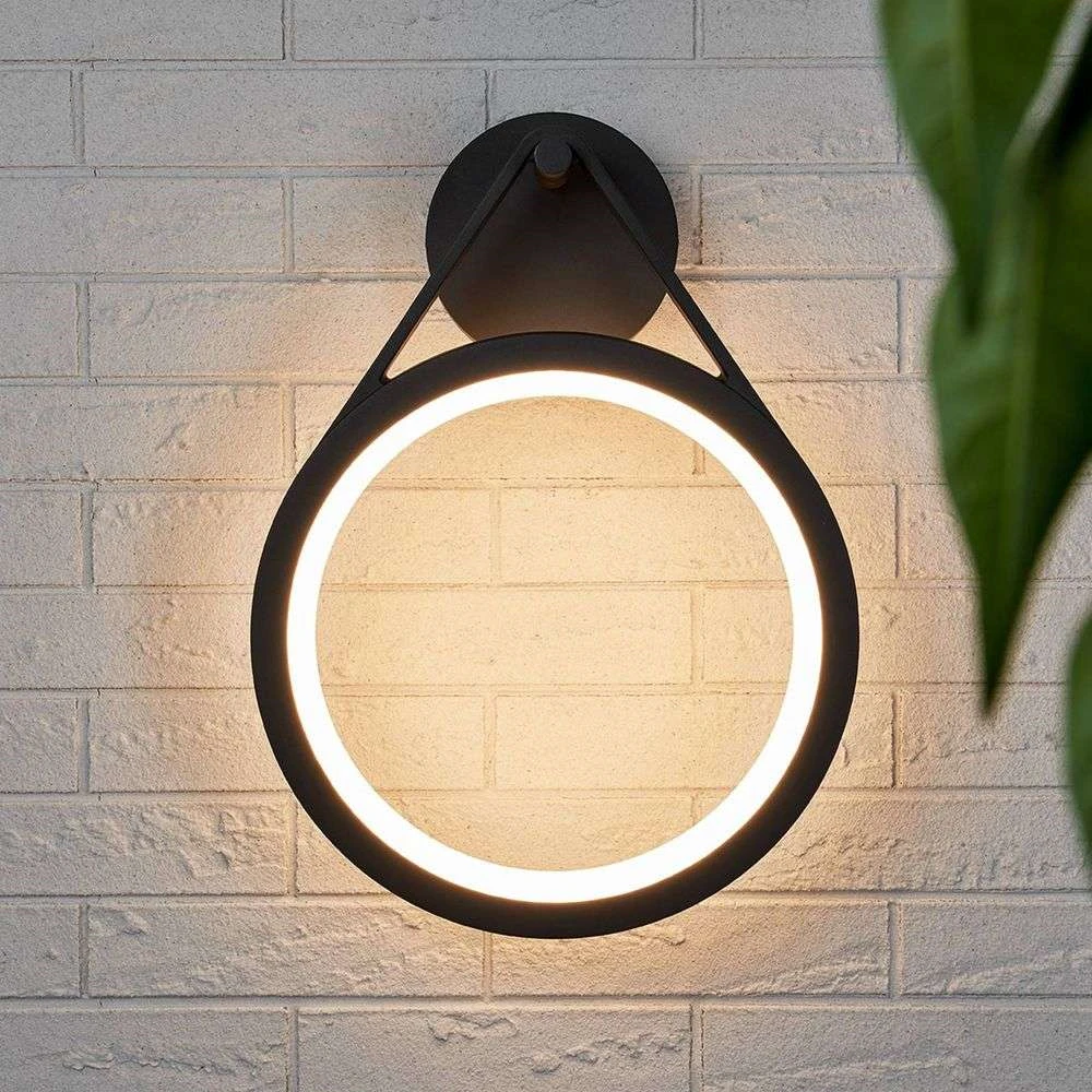 Mirco Aplique Pared Exterior Graphite/White - Lucande 3 Mirco Aplique Pared Exterior Graphite/White - Lucande - Imagen 3