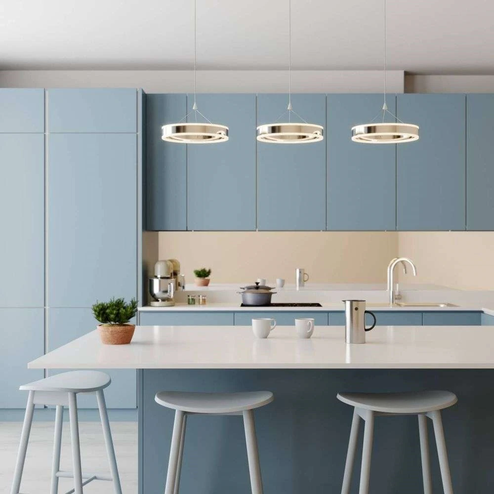 Lyani Lámpara Colgante L115 Chrome/White - Lucande 2 Lyani Lámpara Colgante L115 Chrome/White - Lucande - Imagen 2