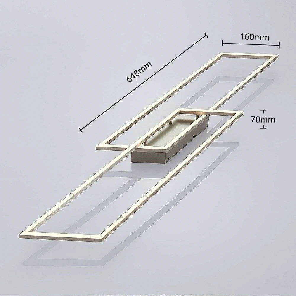 Quadra Lámpara De Techo Dim. L Steel/White - Lucande 4 Quadra Lámpara De Techo Dim. L Steel/White - Lucande - Imagen 4