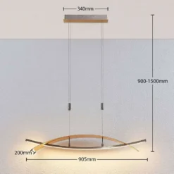 Marija Lámpara Colgante L90 Gold/Silver - Lucande -Ofertas Flos Tienda 42510965526454