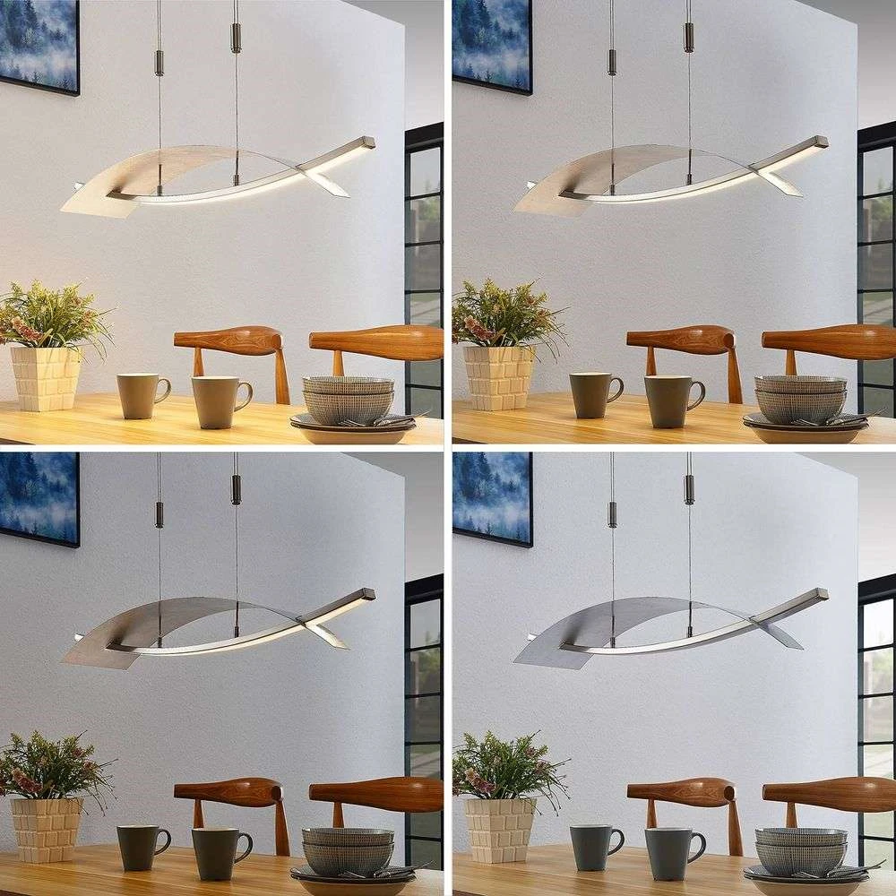 Marija Lámpara Colgante L90 Silver - Lucande 2 Marija Lámpara Colgante L90 Silver - Lucande - Imagen 2