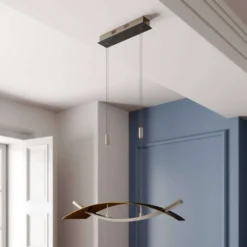 Marija Lámpara Colgante L90 Black/Gold - Lucande -Ofertas Flos Tienda 42510965536803