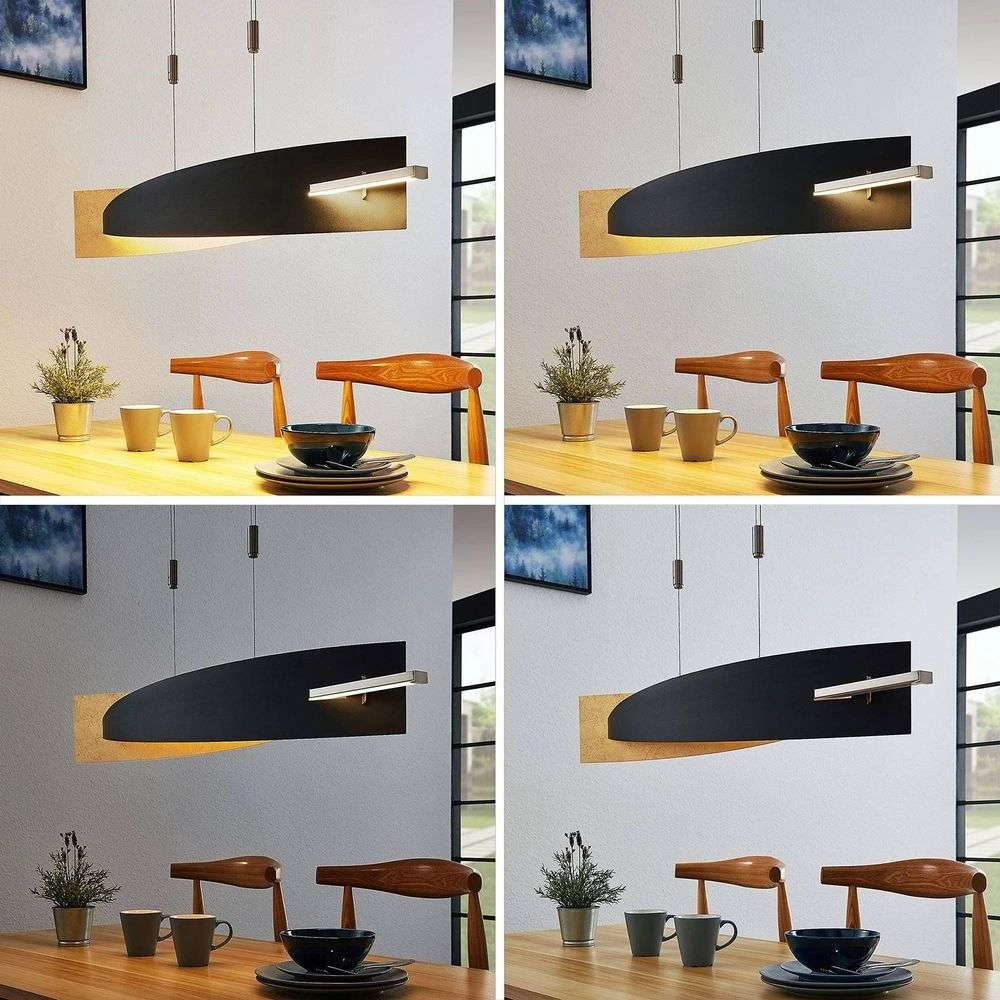 Marija Lámpara Colgante L100 Black/Gold - Lucande 2 Marija Lámpara Colgante L100 Black/Gold - Lucande - Imagen 2