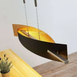 Marija Lámpara Colgante L100 Black/Gold - Lucande 9 Marija Lámpara Colgante L100 Black/Gold - Lucande -Ofertas Flos Tienda 42510965537034