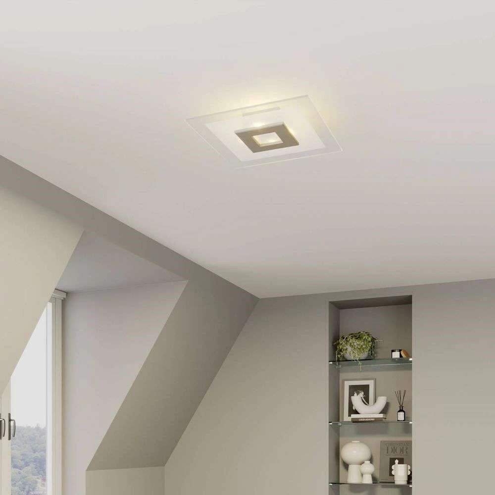 Tian Lámpara De Techo 39x39 Alu/Clear - Lucande 2 Tian Lámpara De Techo 39x39 Alu/Clear - Lucande - Imagen 2