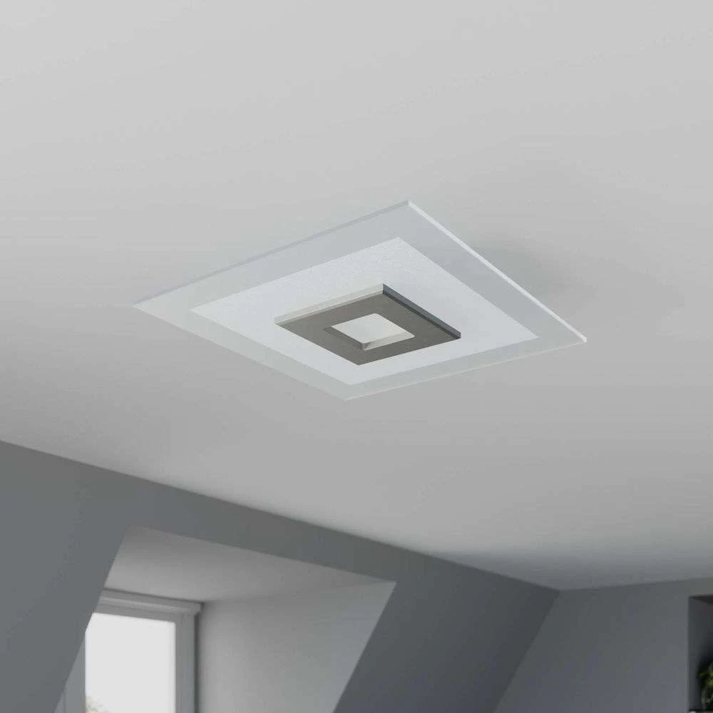 Tian Lámpara De Techo 39x39 Alu/Clear - Lucande 3 Tian Lámpara De Techo 39x39 Alu/Clear - Lucande - Imagen 3