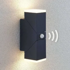 Sally Aplique De Pared Exterior W/Sensor Dark Grey/White - Lindby 9 Sally Aplique De Pared Exterior W/Sensor Dark Grey/White - Lindby -Ofertas Flos Tienda 42510965543974