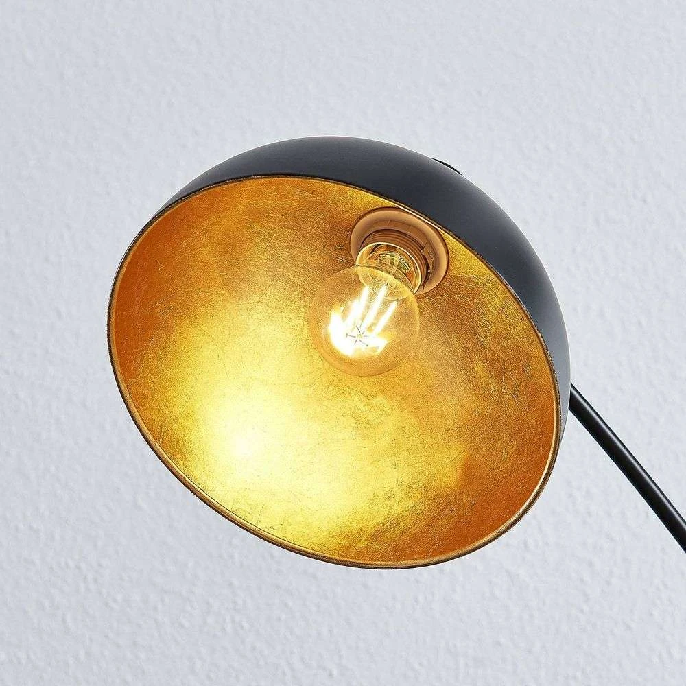 Phileas Lámpara De Pie Black/Gold - Lindby 4 Phileas Lámpara De Pie Black/Gold - Lindby - Imagen 4