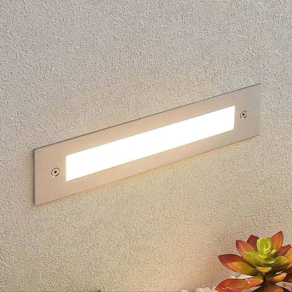 Roni Long Empotrable Aplique De Pared Exterior Steel - Lucande 2 Roni Long Empotrable Aplique De Pared Exterior Steel - Lucande - Imagen 2