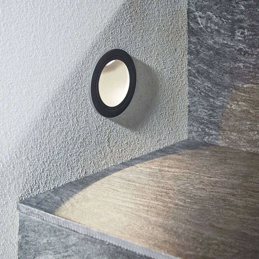 Pordis Empotrable Aplique De Pared Exterior Dark Grey - Lucande 2 Pordis Empotrable Aplique De Pared Exterior Dark Grey - Lucande - Imagen 2