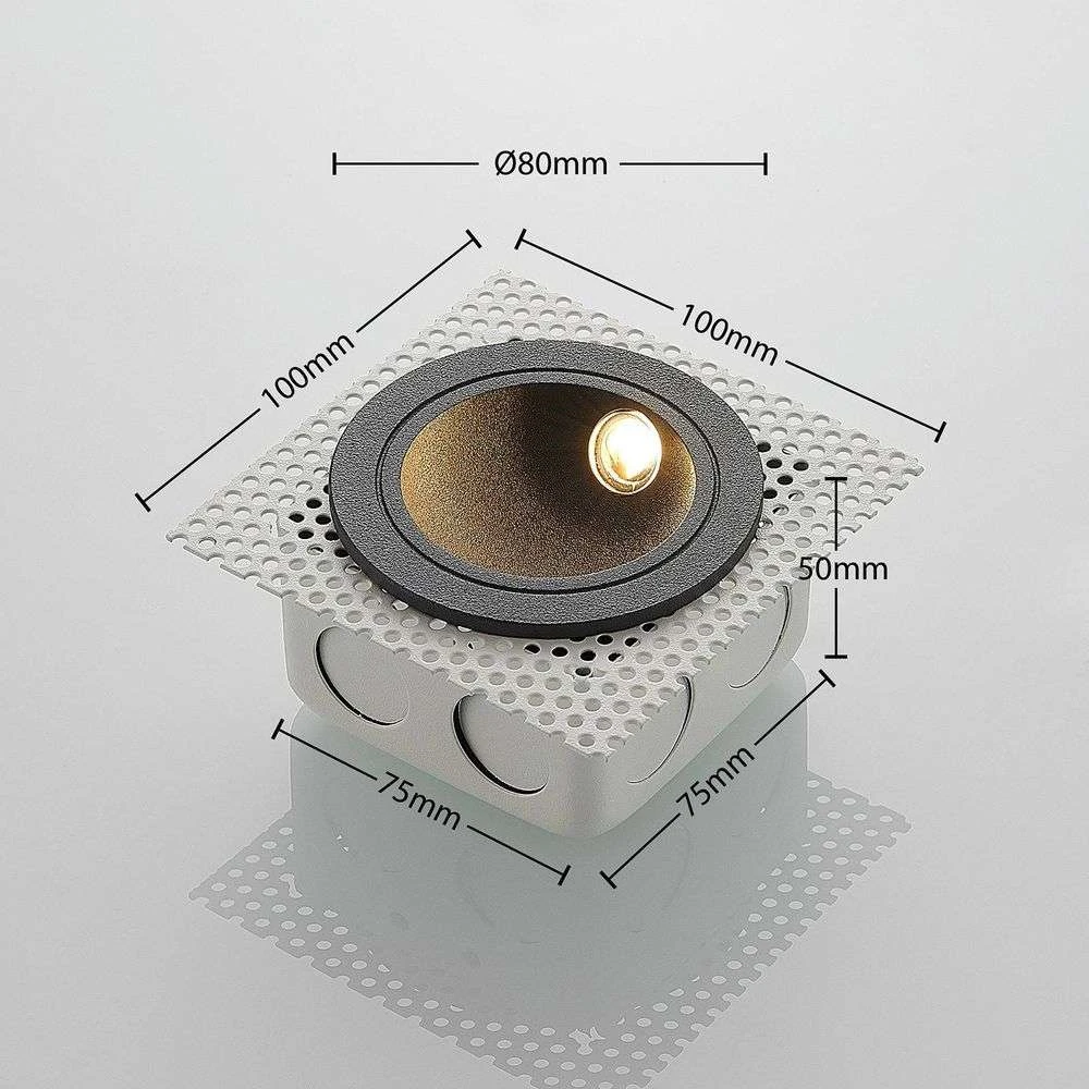 Pordis Empotrable Aplique De Pared Exterior Dark Grey - Lucande 3 Pordis Empotrable Aplique De Pared Exterior Dark Grey - Lucande - Imagen 3