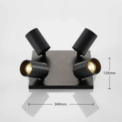 Brinja 4 Lámpara De Techo Black/Gold - Arcchio -Ofertas Flos Tienda 42510965566744