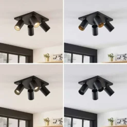 Brinja 4 Lámpara De Techo Black/Gold - Arcchio -Ofertas Flos Tienda 42510965566745