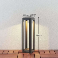 Fery Lámpara Para Jardín H50 Anthracite - Lucande -Ofertas Flos Tienda 42510965569405