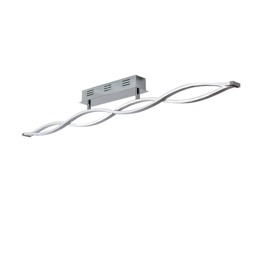 Roan Lámpara De Techo White/Chrome/Silver - Lucande 1 Roan Lámpara De Techo White/Chrome/Silver - Lucande