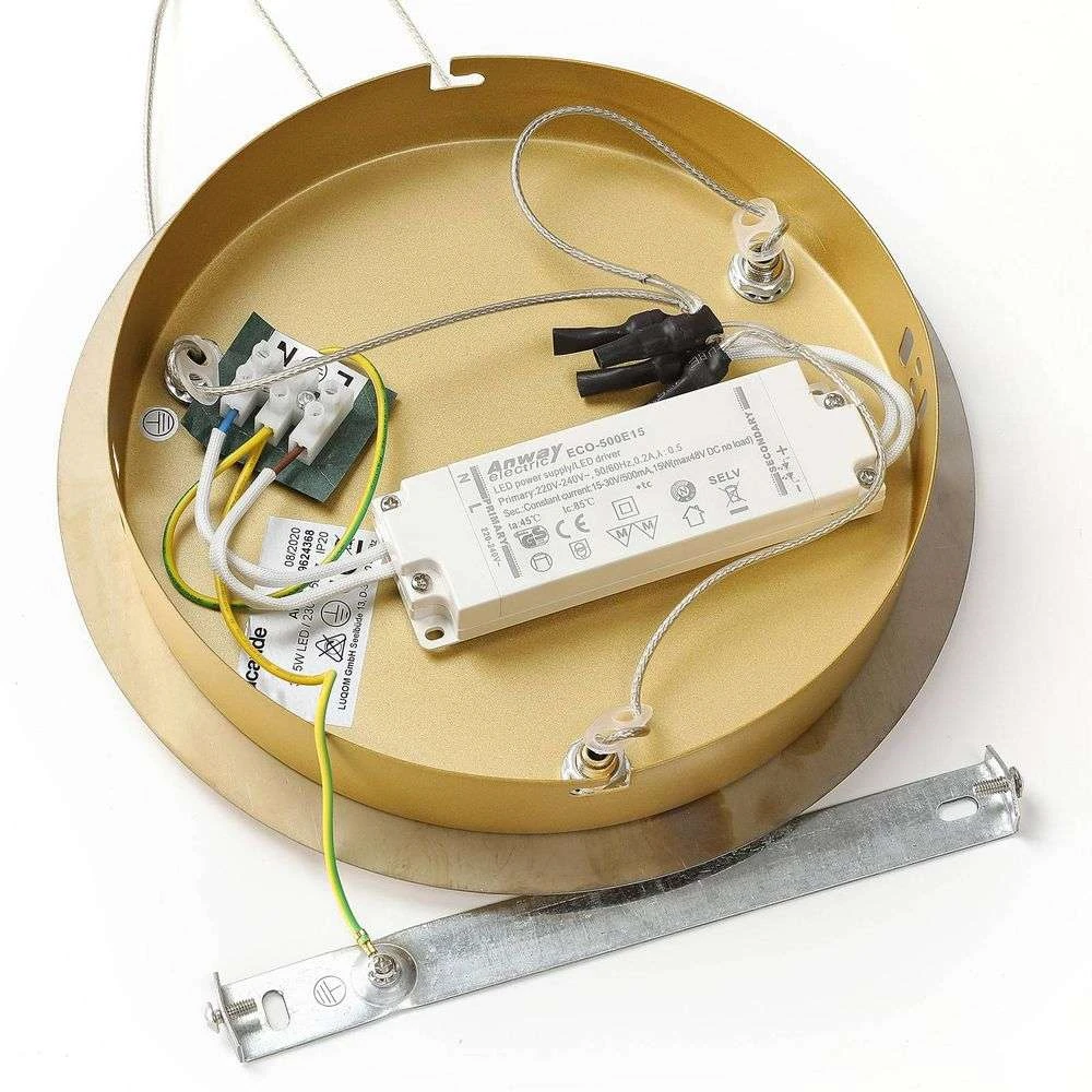 Hayley 3 Lámpara Colgante Clear/Gold - Lucande 6 Hayley 3 Lámpara Colgante Clear/Gold - Lucande - Imagen 6