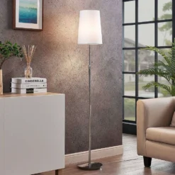 Pordis Lámpara De Pie Chrome/White - Lucande 8 Pordis Lámpara De Pie Chrome/White - Lucande -Ofertas Flos Tienda 42510965634503