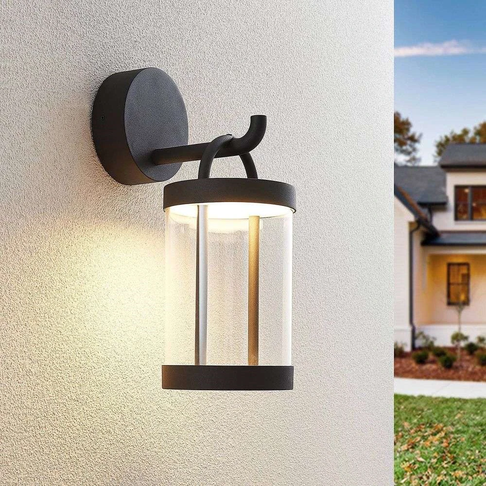 Caius Aplique Exterior M Dark Grey - Lucande 2 Caius Aplique Exterior M Dark Grey - Lucande - Imagen 2