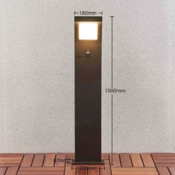 Advik Lámpara Para Jardín W/Sensor H100 Graphite - Arcchio 9 Advik Lámpara Para Jardín W/Sensor H100 Graphite - Arcchio -Ofertas Flos Tienda 42510965663834