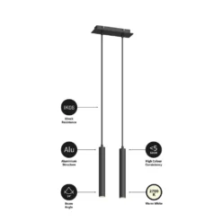 Franka 2 Lámpara Colgante Black - Arcchio 8 Franka 2 Lámpara Colgante Black - Arcchio -Ofertas Flos Tienda 42510965686083